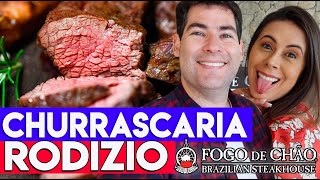 Fogo de Chão 🍖 Fomos a uma CHURRASCARIA Rodízio [upl. by Vatsug]