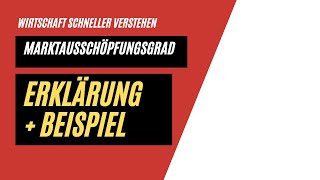 Marktausschöpfungsgrad  Erklärung  Beispiel [upl. by Nelda]