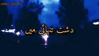 Dashtetanhai  Iqbal bano  Urdu lyrics  Whatsapp status  Pakistani Asthetics [upl. by Durno]