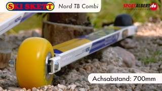 Skiroller Skiskett Nord TB Combi Skate Classic wwwsportalbertde [upl. by Llekram888]