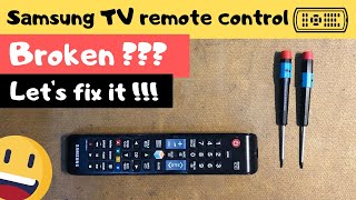 Repairing A Samsung Tv Remote Control [upl. by Fosdick]