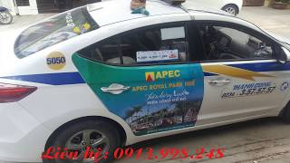 Quảng cáo taxi Thành Công tại TP Huế dannamadvvn [upl. by Ellezaj]