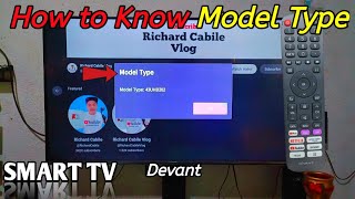 How to Know Model Type of your Devant Smart TV [upl. by Aronoel]