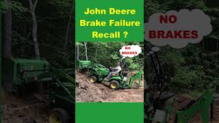 John Deere Brake Failure Recall   Check your JD 1025r tractor quotBellcrankquot [upl. by Krawczyk461]