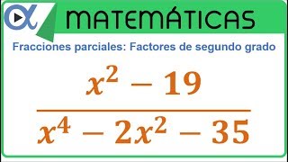 Descomposición en fracciones parciales con factores de segundo grado no repetidos ejemplo 3 de 3 [upl. by Atilek150]