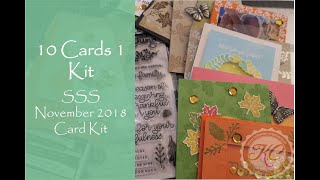 10 Karten 1 Kit SSS November 2018 Card Kit [upl. by Aube]