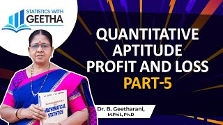 Quantitative Aptitude Profit And Loss Part 5 [upl. by Lledroc]