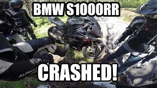 BMW S1000RR Crash Reefton Mountain Ride [upl. by Quarta]