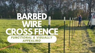 DIY Barbed Wire Fence How to Make it Straight and Visually Appealing for Your Property [upl. by Edveh529]