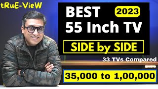 Best TV in India 2023 🔥 Side by Side Comparison ⚡ Best 55 Inch TV in India 2023 [upl. by Wallford]