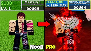 Beating Blox Fruits as Katakuri Lvl 0 to Max Lvl Noob to Pro Full Human v4 Awakening in Blox Fruits [upl. by Aicargatla]