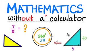 Mathematics without a calculator Arithmetic Fractions Decimals Logarithms Exponents MCAT [upl. by Deloria]