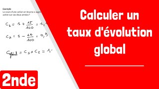 Comment calculer un taux dévolution global [upl. by Hashim]