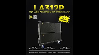 LA312P high output dual 12 inch 3 way active line array [upl. by Kipper460]