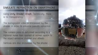 Shader Graph smartphone refraction test [upl. by Materse479]