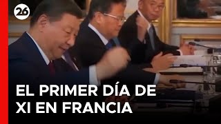 Los desacuerdos comerciales y la guerra en Ucrania marcan el primer día de Xi en Francia [upl. by Publia875]