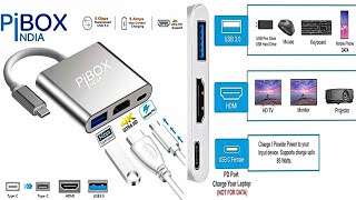 Cheapest USBC to HDMI Adapter 4K 30hz Review  PiBox India USB Type C Adapter🔥 USB C to HDMI [upl. by Anaitsirc592]