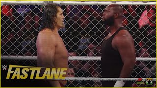 The Great Khali vs Omos  Steel Cage Match  WWE Fastlane 2023 [upl. by Nyvrem]