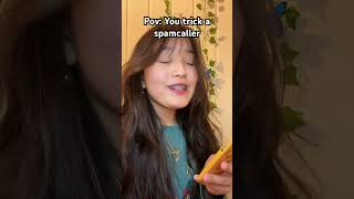 Pov You trick a spam caller funny acting duet [upl. by Gotcher7]