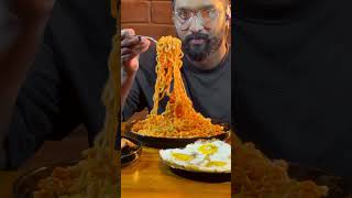 ASMR MUKBANG  EATING SPICY KOREAN RAMEN NOODLES SPICY FRIED CHICKEN FRIED EGGS FOOD CHALLENGE [upl. by Ravens]