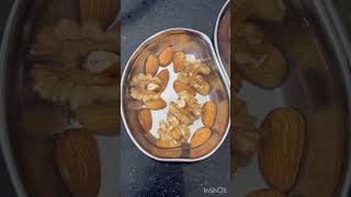 Healthy way to start your day  overnight soaked dry fruits and nuts healthyfood morningroutine [upl. by Nyladgam649]