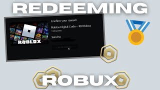 Redeeming 100 ROBUX through MICROSOFT REWARDS [upl. by Ahsinal]