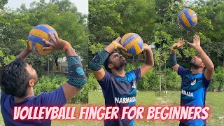 How To Take Finger a Volleyball for Beginners  Volleyball Finger  volleyball fingerpass [upl. by Gristede]