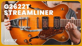 2023 Refresh Gretsch G2622T Streamliner Center Block DoubleCut with Bigsby  Demo amp Review [upl. by Esinart]