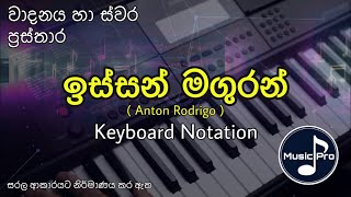 Issan Maguran Notation ඉස්සන් මගුරන්  Anton Rodrigo  Keyboard Notation with Lyrics [upl. by Agnes]