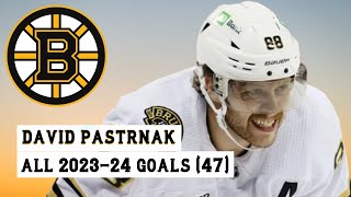 David Pastrnak 88 All 47 Goals of the 202324 NHL Season [upl. by Nicodemus]