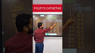 foley catheter bscnursing norcet shorts viral [upl. by Nahtnaoj718]