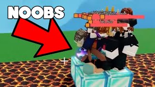 Last to leave the square wins Roblox Bedwars [upl. by Yorle]