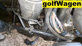 VW no start crankshaft sensor wire problem G28 engine speed sensor [upl. by Eiddet677]