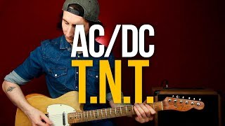 Как играть ACDC TNT на гитаре идеальная песня для начинающих [upl. by Randolf361]