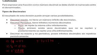 Fracciones a Decimales 2ºESO [upl. by Shaff]