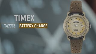 How to replace the battery to TIMEX T47713  CR1216 Cell Battery Replacement  Timex CR 1216 Indiglo [upl. by Paff]