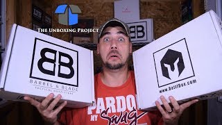 Whats The Better Box for 100  BattlBox or Barrel amp Blade Unboxing Comparison Aug 2017 [upl. by Norty142]