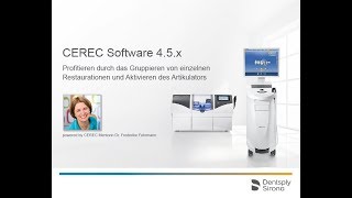 CEREC SW 45x Profitieren durch Gruppieren amp Aktivieren des Artikulators [upl. by Ingalls]