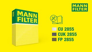 How to change a cabin air filter by MANNFILTER  CU 2855  CUK 2855  FP 2855 [upl. by Yorgen]