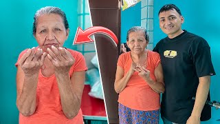 LE AYUDO A una ABUELITA ABANDONADA que TIENE SUS MAN0S QUEBRADAS [upl. by Kazim]