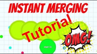 TUTORIAL HOW TO GET INSTANT MERGE IN MOBILE AGARIOGermsio  Destroying Teams Solo [upl. by Mei]