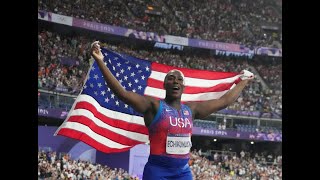 Paris 2024 Olympics Womens hammer throw USA Annette Echikunwoke wins Silver medal on 862024 [upl. by Pournaras]