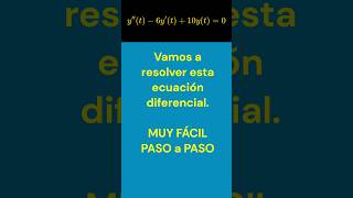 Cómo resolver esta ecuación diferencial lineal con raíces complejas ecuacionesdiferenciales [upl. by Jackquelin196]