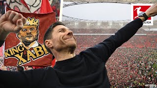 🏆 Crazy Celebrations in Leverkusen Xabi Alonso´s Werkself Win Their first Bundesliga Title 24 🏆 [upl. by Yrtsed]