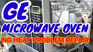 GE MICROWAVE OVEN NO HEAT PROBLEM REPAIR [upl. by Alysa614]