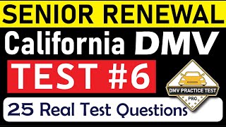 CALIFORNIA DMV WRITTEN TEST 2024  DMV Senior Written Test  California DMV Permit Test for Seniors [upl. by Arbed]