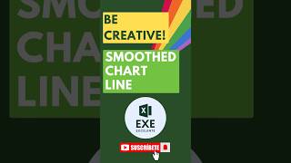 Smoothed chart lines  EXCEL excel tutorial creativity chart [upl. by Ahsakal]