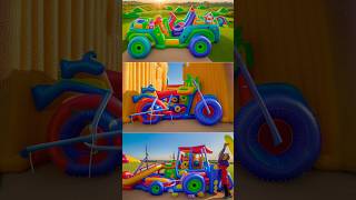 Car and JCB wala gubbara🎈🤩 funnyvideo balloon jcb gubbara viral trending train [upl. by Ettevahs]