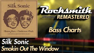 Silk Sonic  Smokin Out The Window  Rocksmith® 2014 Edition  Bass Chart [upl. by Nahsed214]