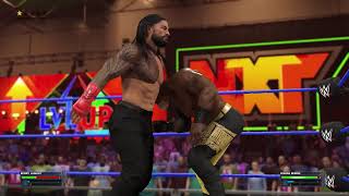 Bobby Lashley Vs Roman Reigns WWE 2K23 [upl. by Jecon]